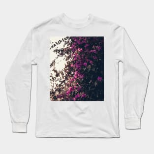 Purple Flowers Long Sleeve T-Shirt